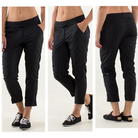 Lululemon Street To Studio Crop No Liner Cropped Pants Swift Sweatpants, Black - Picture 3 of 13